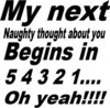 Naughty thought countdown
