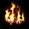 a fire to keep u warm