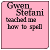 a spelling lesson