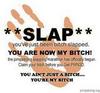 you have been b*tch slapped