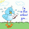 So Blue without u........