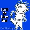 Someone likes you! Hehehe :)