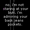 back jean pockets
