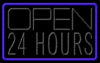An Open 24 Hours Sign