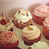 A tray of homemade cupcakes