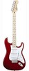 a blood red Fender Stratocaster