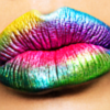 colorful kiss