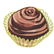 chocolate swirl muffin