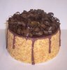 A CHOCOLATE CURL CAKE