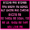 sticks and stones