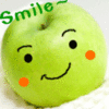 smiley apple for u ~♥