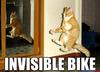 an invisible bike!