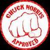 Chuck says,I put a stamp on you!