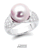 Ring with pink pearl