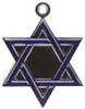 Star of David Pet Medal Blue