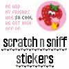 Scratch and sniff stickers