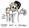 a zombie hug..