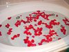 a rose petal bath