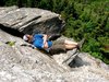 a peaceful nap on a cliff