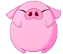 a cute dancing pig