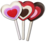heart lollipops &lt;3
