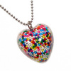 super sprinkles heart necklace