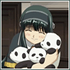 Panda hugs and snuggles