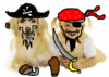 Evil Pirate Girl and Dog