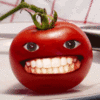 A rotten tomato