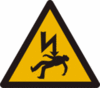 Slow: electrocuted man crossing