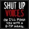 Shut Up Voices!!!!!!!