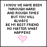 that's why we're best friends.