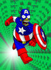 Homer Simpson as Capt. America