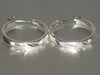 Silver Earrings w/ Diamond Studs