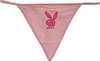 pink playboy thong