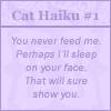 A cat haiku