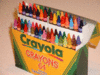 a box of crayons