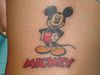 a mickey mouse tattoo
