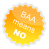 Baa means NO!