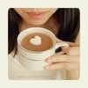 a warm cup of hot choc with ♥ 