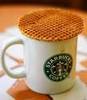 Starbucks Caramel with Waffle!