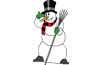 A snowman
