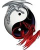 Yin yang Luck Dragons