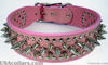 Pink Spiked Collar