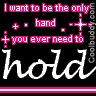 only 1 2 hold ur hand