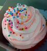 A Strawberry Sprinkles Cupcake