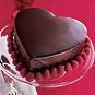Heart shaped chocolate cake
