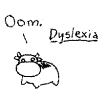 A Dyslexic Cow