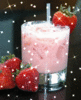 sparkling strawberry juice