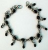 Black Faux Gem Bracelet